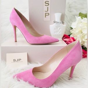 SJP Fawn Orchid Suede Pumps
